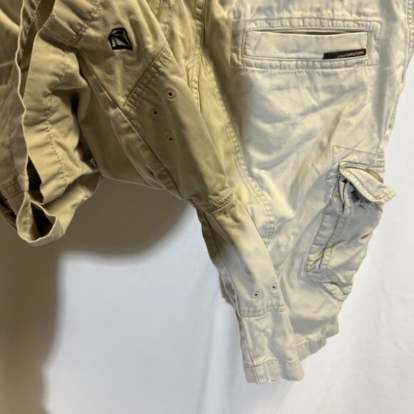 Volcom Stone Scout Tread Lightly Vintage Cargo Khaki Shorts - Picture 10 of 16